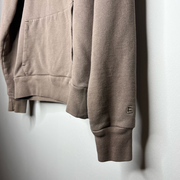 Everlane Hoodie Women’s XS Brown Pullover Sweatshirt Terry Organic Cotton - Picture 2 of 9